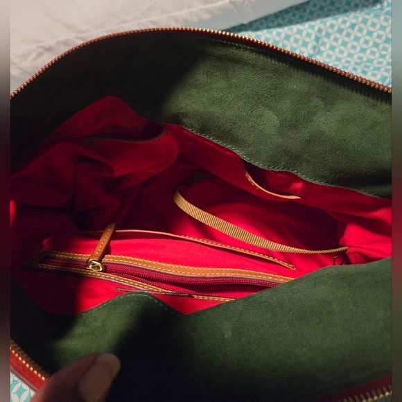 Dooney & Bourke Double Pocket Florentine Satchel - Natural - Picture 10 of 17